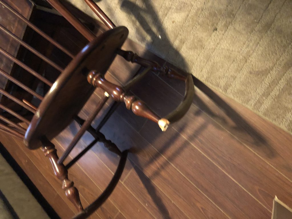 Broken rocking chair runner